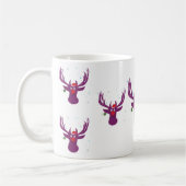 Weihnachten Reindeer Funny Zeichnend Tasse (Links)