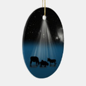 Weihnachten, religiös, Geburt Christi, Sterne, Keramik Ornament (Rechts)