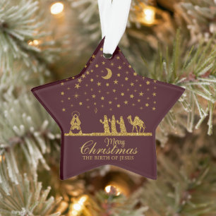 Weihnachten religiös, Geburt Jesu, Drei Könige Ornament