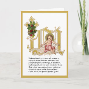 Weihnachten Religiös St. Andreas Novena Baby Jesus