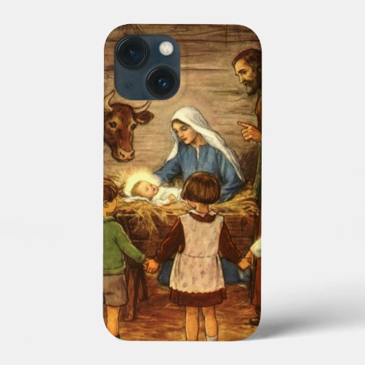 Weihnachten, Religiöse Geburt w Baby Jesus Case-Mate iPhone Hülle (Rückseite)
