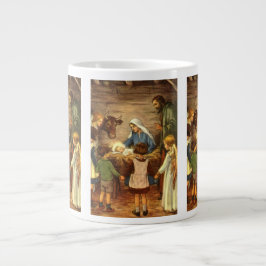 Weihnachten, Religiöse Geburt w Baby Jesus Jumbo-Tasse