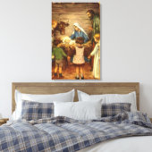 Weihnachten, Religiöse Geburt w Baby Jesus Leinwanddruck (Insitu (Schlafzimmer))