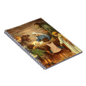 Weihnachten, Religiöse Geburt w Baby Jesus Notizblock (Rechte Seite)