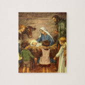 Weihnachten, Religiöse Geburt w Baby Jesus Puzzle (Vertikal)