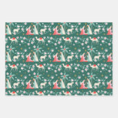 Weihnachten Religiöse Krippe Star von Bethlehem Geschenkpapier Set (Vorderseite)