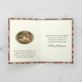 Weihnachten Religiöse Poinsettias Jesus Candles (Innenseite)