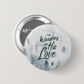 Weihnachten Religiöse Wunder seiner Liebe Segnunge Button (Vorne & Hinten)