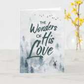 Weihnachten Religiöse Wunder seiner Liebe Segnunge Karte (Gelbe Blume)