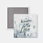 Weihnachten Religiöse Wunder seiner Liebe Segnunge Magnet (Vorderseite/Rückseite)