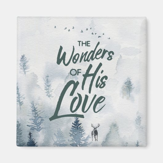 Weihnachten Religiöse Wunder seiner Liebe Segnunge Magnet (Vorne)