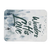 Weihnachten Religiöse Wunder seiner Liebe Segnunge Magnet (Horizontal)