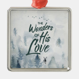 Weihnachten Religiöse Wunder seiner Liebe Segnunge Ornament Aus Metall