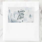 Weihnachten Religiöse Wunder seiner Liebe Segnunge Rechteckiger Aufkleber (Tasche)