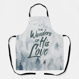 Weihnachten Religiöse Wunder seiner Liebe Segnunge Schürze