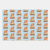 Weihnachten, Rentier & Lebkuchen buchen Geschenkpapier Set (Vorderseite)