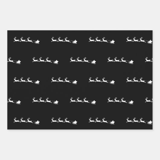 Weihnachten Rentiere Weihnachten Vintag rustikal Geschenkpapier Set (Vorderseite)