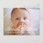 Weihnachten Retro Familienurlaub Foto Postkarte (Vorderseite)