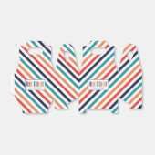 Weihnachten Retro farbenfrohe Streifen Merry & Bri Geschenkschachtel (Ungefaltet)