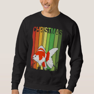 Weihnachten Retro Fisch Cute Gruppe Matching Xmas  Sweatshirt