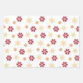 Weihnachten Retro Groovy Rosa, Blau, Grün Geschenkpapier Set (Vorderseite 3)