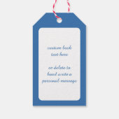 Weihnachten, Retro Jolly Weihnachtsmann Geschenkanhänger (Rückseite)