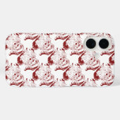 Weihnachten, Retro Jolly Weihnachtsmann in Rot Case-Mate iPhone Hülle (Rückseite (Horizontal))