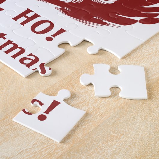 Weihnachten, Retro Jolly Weihnachtsmann in Rot Puzzle (Seite)