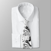 Weihnachten, Retro Jolly Weihnachtsmann, Schwarz Krawatte (Gebunden)