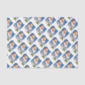 Weihnachten, Retro Jolly Weihnachtsmann Seidenpapier (Vorderseite)