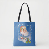Weihnachten, Retro Jolly Weihnachtsmann Tasche (Vorderseite)