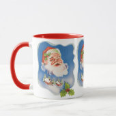 Weihnachten, Retro Jolly Weihnachtsmann Tasse (Links)