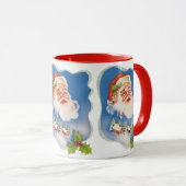 Weihnachten, Retro Jolly Weihnachtsmann Tasse (VorderseiteRechts)