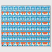 Weihnachten Retro Joyful Pattern Weihnachtsgeschen Geschenkpapier (Flach)