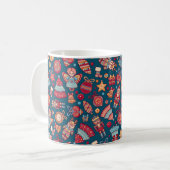 Weihnachten Retro Kaffeetasse (Vorderseite Links)