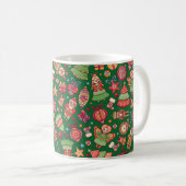 Weihnachten Retro Kaffeetasse (VorderseiteRechts)