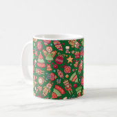 Weihnachten Retro Kaffeetasse (Vorderseite Links)