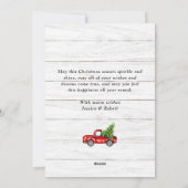 Weihnachten Retro Red Farm LKW Gruß 6 FOTO (Rückseite)