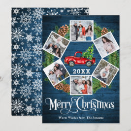 Weihnachten Retro Red Farm LKW Gruß 6 FOTO