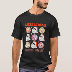 Weihnachten Retro Santa Disco Ball Weihnachten Paj T-Shirt