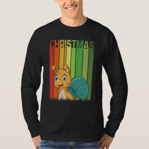 Weihnachten Retro Schnecke Süße Gruppe Matching Xm T-Shirt