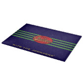 Weihnachten Retro Schneidebrett (Ecke)