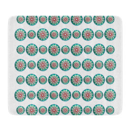 Weihnachten Retro Stil Glas Küche Schneidebrett