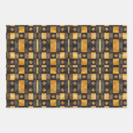 Weihnachten Retro Vintage Stil Geschenkpapier Set