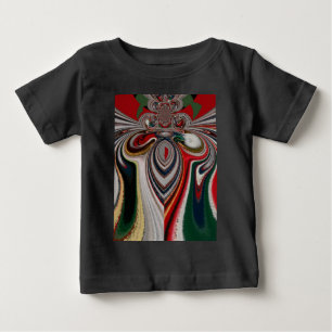 Weihnachten Retro Vintage Textur Abstrakter Kunstd Baby T-shirt