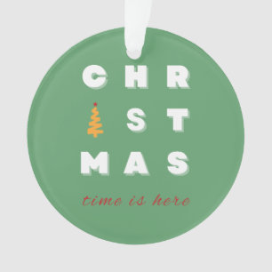 Weihnachten, Retro-Weihnachtskunst, Festtagszeit Ornament