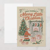 Weihnachten Retro Weihnachtsmann Geschenke Feierta (Vorne/Hinten)