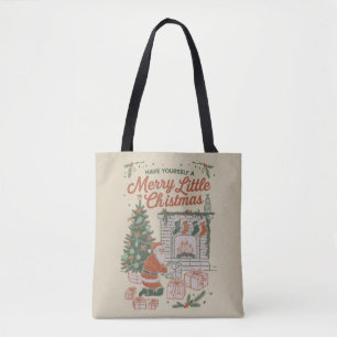 Weihnachten Retro Weihnachtsmann Geschenke Feierta Tasche