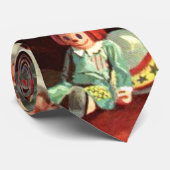 Weihnachten, Retro Weihnachtsmann mit Geschenken Krawatte (Gerollt)