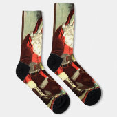 Weihnachten, Retro Weihnachtsmann mit Geschenken Socken (Rechts)